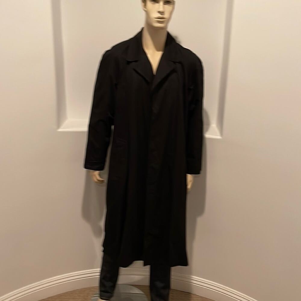 JHANE BARNES Men's Black Trench-Coat Size S